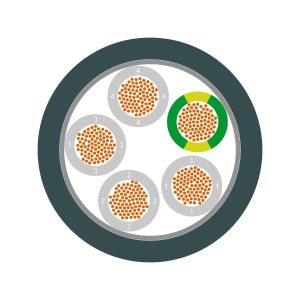 LAPP ÖLFLEX® ROBOT F1 16G1+(2X1) (PUR Robotic Cable, 300/500 V)